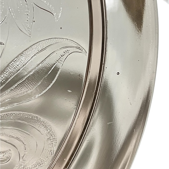 Vintage Jeanette Pink Depression Glass Sunflower Footed Cake Plate 10" Stand - Picture 5 of 8